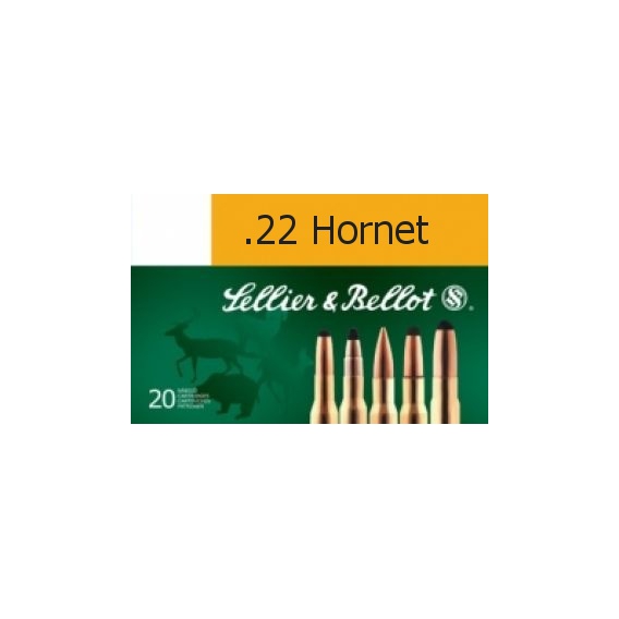 Náboje guľové Sellier & Bellot .22 Hornet 2,9g