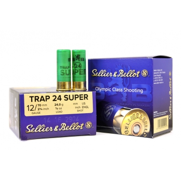 Náboje Sellier & Bellot Super Trap 12/70 2,4mm 24g